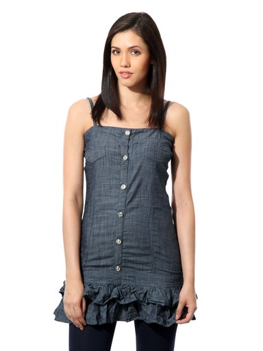 Sepia Women Hip Street Blue Tunic