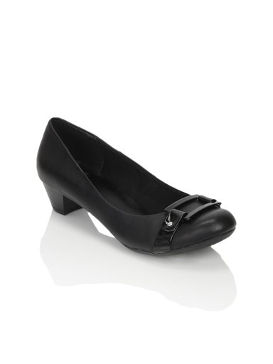 Clarks Women Birds Feather Leather Black Shoes